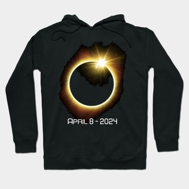 April 8 2024 totality Sun Eclipse Hoodie by star trek fanart and more